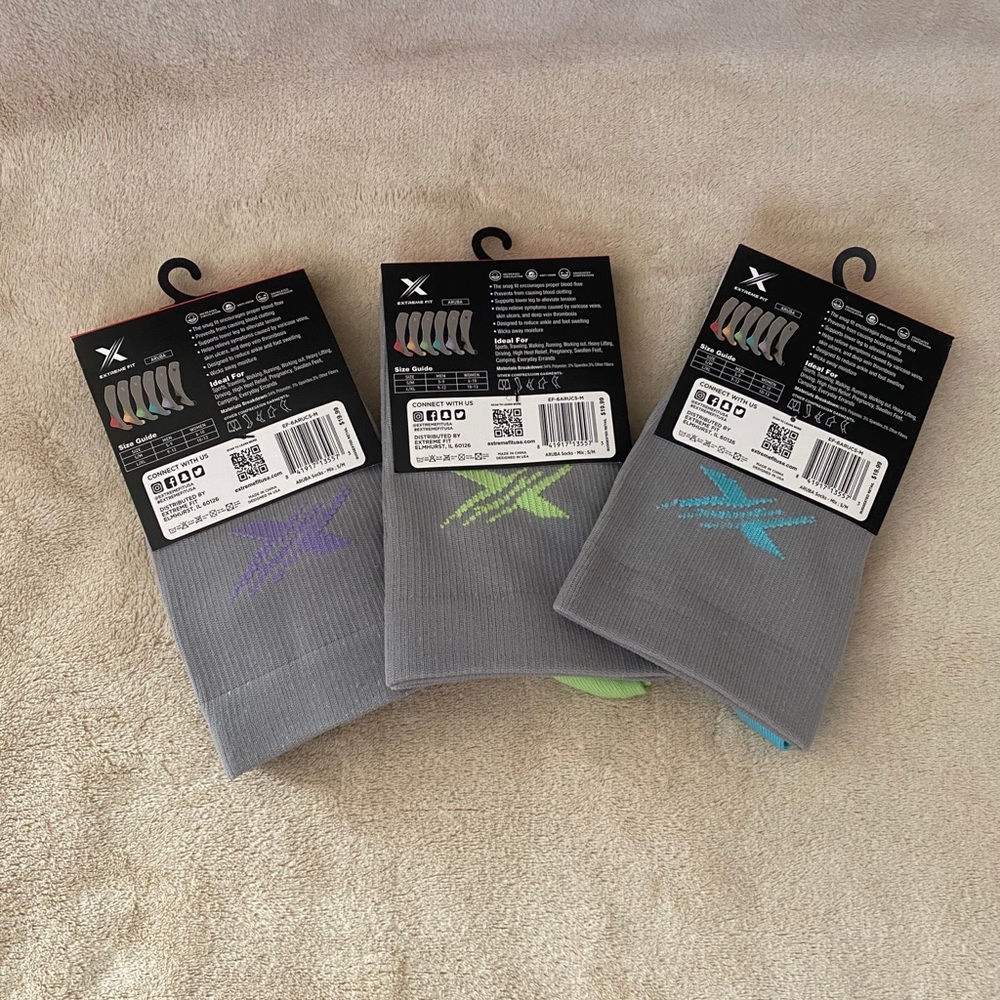 NEW Extreme Fit Graduated Compression Socks - Picture 3 of 4